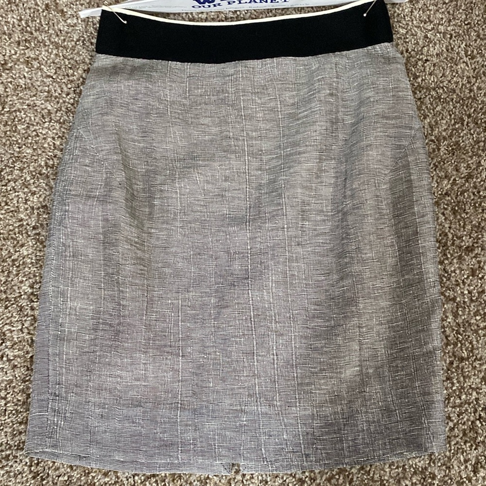 Jcrew black and white pencil skirt- lightweight